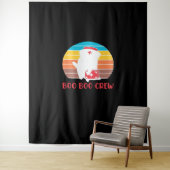 ブーブークルーナースおもしろい幽霊ハロウィンクラシックT タペストリー (インサイチュ)