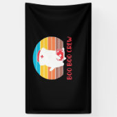 ブーブークルーナースおもしろい幽霊ハロウィンクラシックT 横断幕 (縦)