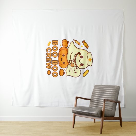 ブーブークルーナースクラシック幽霊Tシャツ タペストリー (インサイチュ(横))