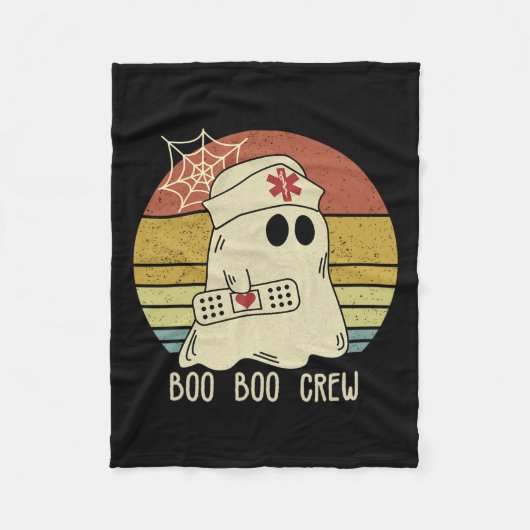 ブーブークルーナースハロウィーンナースfor Women フリースブランケット (正面)