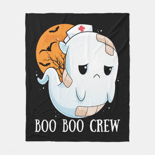 ブーブークルーナースハロウィーンナースRN フリースブランケット (正面)