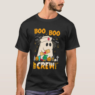 ブーブークルーハロウィンナース面白いハロウィーンかわいい Tシャツ