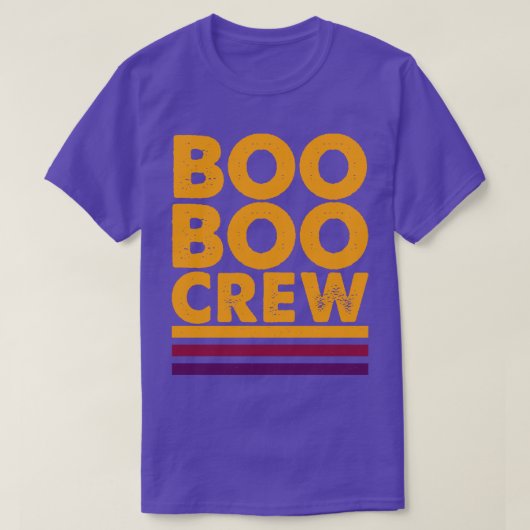 ブーブークルーレトロタイポグラフィ Tシャツ (デザイン正面)