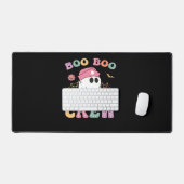 ブーブークルー幽霊クラシックナースTシャツ デスクマット (キーボード&マウス)