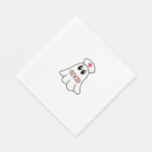 ブーブークルー幽霊ナースおかしなハロウィーン必須 スタンダードランチョンナプキン (角)