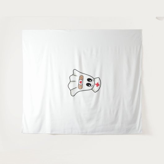 ブーブークルー幽霊ナースおかしなハロウィーン必須 タペストリー (正面(横))