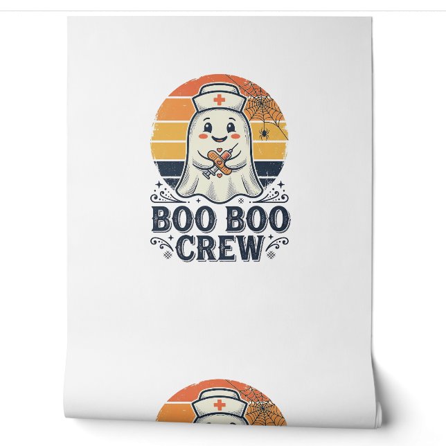 ブーブークルー かわいい看護師の幽霊 ハロウィンTシャツ デザイン 壁紙 (ほどく)