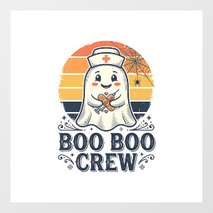 ブーブークルー 可愛い看護師の幽霊 ハロウィンTシャツ デザイン ウィンドウサイン