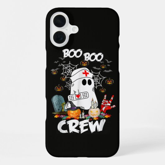 ブーブークルー 幽霊ナース ハロウィーン スプーキー iPhoneケース (裏面)