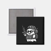 ブープー戦術的幽霊衣装ガンラバーハロウィーン マグネット (正面/裏面)