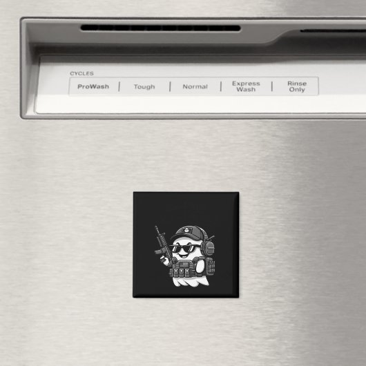 ブープー戦術的幽霊衣装ガンラバーハロウィーン マグネット (インサイチュ (食洗機))