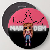 ブーベア – Mandemコレクション – SVBK- SILVERBCKK TTV 缶バッジ (正面&裏面)