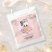 ブーベイビーシャワーハロウィンピンクをテーマにしたかわいいパーティー フェイバーバッグ (クリップ留めされた状態)