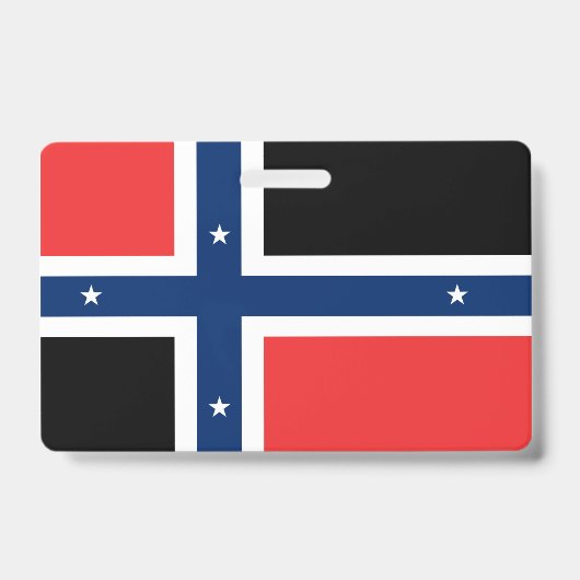 ブーベットアイランド国旗のバッジ バッジ (正面)