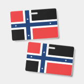 ブーベットアイランド国旗のバッジ バッジ (正面＆裏面)