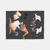 ブーベビーハロウィーン フリースブランケット (正面(横))