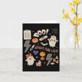 ブーペッ不気味トクルー幽霊小児ナースハロー カード (黄色い花)