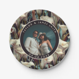 ブーホカレリリープレートの花嫁はパーティー ペーパープレート