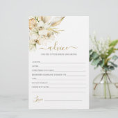 ブーホデザートアドバイスのための花嫁カード (スタンド正面)