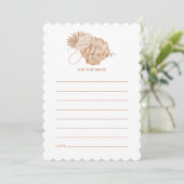 ブーホーシーシェルアドバイスの花嫁ゲームカード 招待状 (スタンド正面)