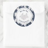 ブーホーホー幽霊シール ラウンドシール (バッグ)