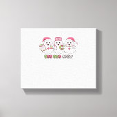 ブーボークルークリスマス、幽霊ナースオーバーサイズT-Sh キャンバスプリント (正面)