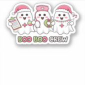 ブーボークルークリスマス、幽霊ナースオーバーサイズT-Sh シール (正面)