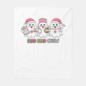 ブーボークルークリスマス、幽霊ナースオーバーサイズT-Sh フリースブランケット (正面)