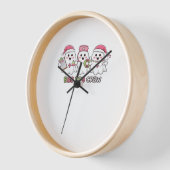 ブーボークルークリスマス、幽霊ナースオーバーサイズT-Sh 壁時計 (傾斜)