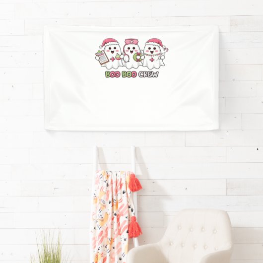 ブーボークルークリスマス、幽霊ナースオーバーサイズT-Sh 横断幕 (インサイチュ)