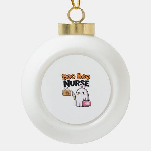 ブーボーナースオンクラシックデューティTシャツ セラミックボールオーナメント (正面)