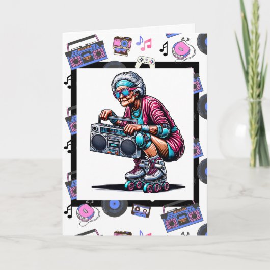 ブーマおもしろいーズ誕生日 カード (正面)