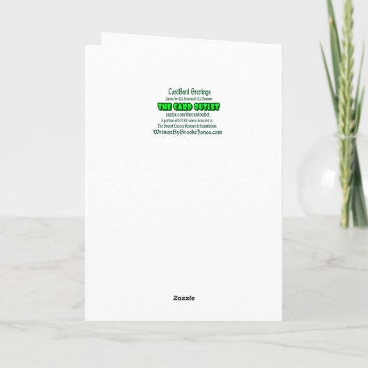 ブーマおもしろいー誕生日 カード (裏面)