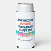 ブーマーおもしろいミュージックスリムクーラーボックス スリム缶クーラー (Seltzer正面)