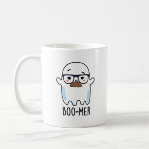 ブーマーおもしろい中年幽霊パン コーヒーマグカップ
