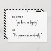 ブーマーのディギティジョーク ポストカード (正面/裏面)