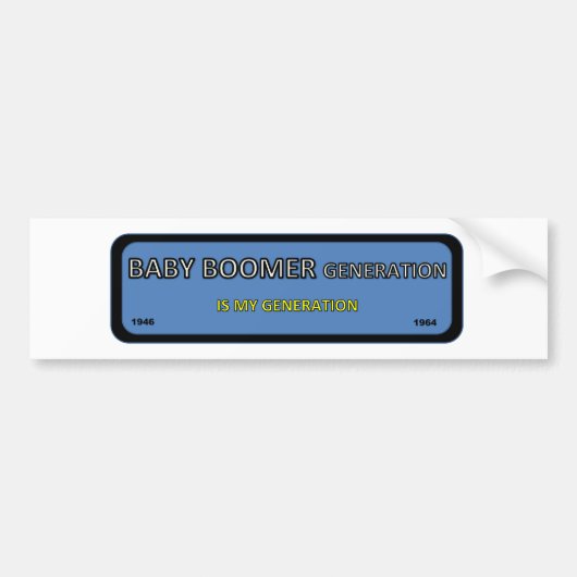 ブーマーの生成のためのバンパーまたは窓のステッカー バンパーステッカー (正面)