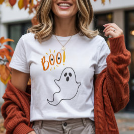ブーミニマル幽霊ハロウィーンTシャツ Tシャツ