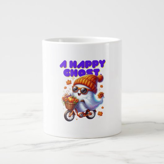 ブーミルクティー幽霊専門マグカップ ジャンボコーヒーマグカップ (正面)