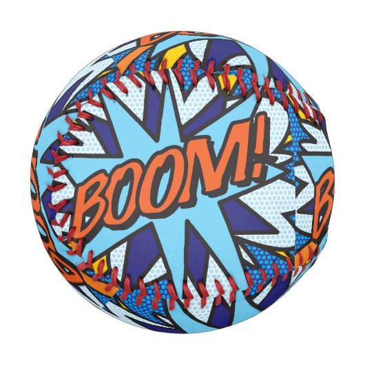 ブームおもしろいレトロ漫画ブックアーポップ・アートのト 野球ボール (正面左)