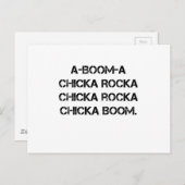 ブームのひよこブームのガールスカウトのグランジなキャンプファイヤーの歌 ポストカード (正面/裏面)