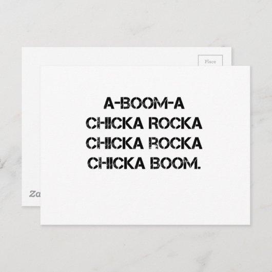 ブームのひよこブームのガールスカウトのグランジなキャンプファイヤーの歌 ポストカード (正面/裏面)