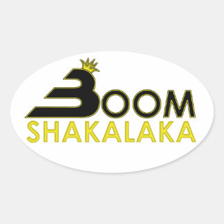 ブームシャカラ 楕円形シール