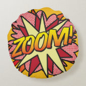 ブームズーおもしろいムクールモダン漫画本スタイリッシュ ラウンドクッション (裏面)