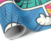 ブームバンワウレトロ漫画爆発 ラッピングペーパー (ロールコーナー)