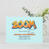 ブームバースデーパーティー 招待状 (スタンド正面)