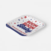 ブームブームベビー第4日7月愛国的ベビーシャワー ペーパープレート (傾斜あり)