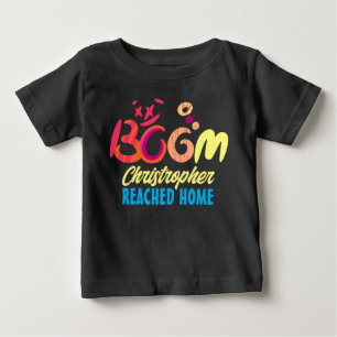 ブームベイビーおうちに到着!手書きタイポグラフィ ベビーTシャツ
