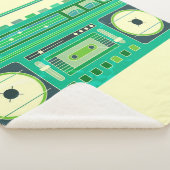 ブームボックスのクラシックの古い画像 シェルパブランケット (3/4)