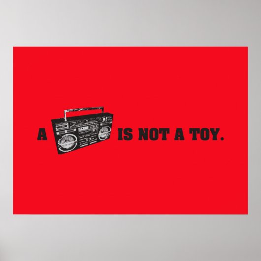 ブームボックスはおもちゃではない ポスター (正面)